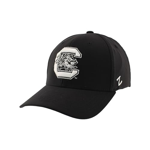 Zephyr Standard NCAA Officially Licensed Hat Fitted Hype Black, Medium