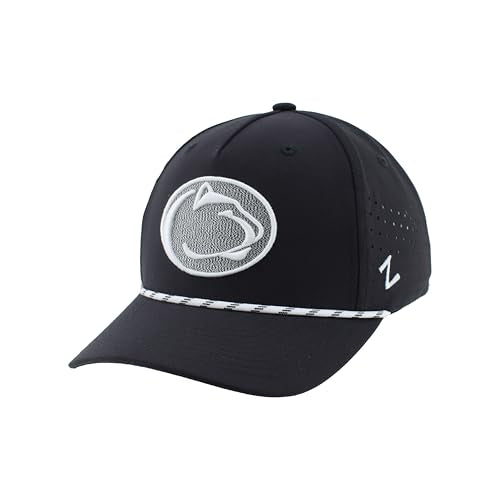 Penn State Nittany Lions NCAA Officially Licensed Rope Hat Snapback Performance Black