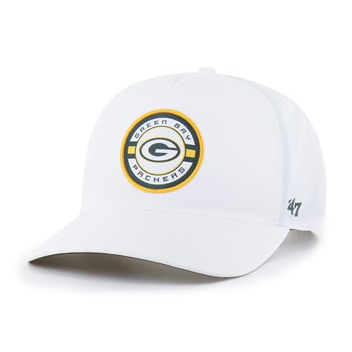 47 Men's White Green Bay Packers Strand Adjustable Hitch Hat