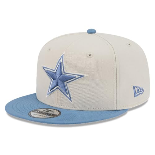 New Era Men's Cream/Blue Dallas Cowboys Color Pack 9FIFTY Snapback Hat