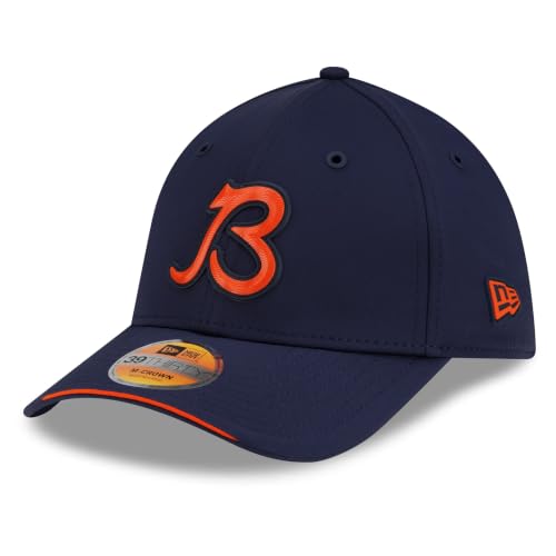 New Era Men's Navy Chicago Bears 2026 Sideline Alternate 39THIRTY M-Crown Flex Hat