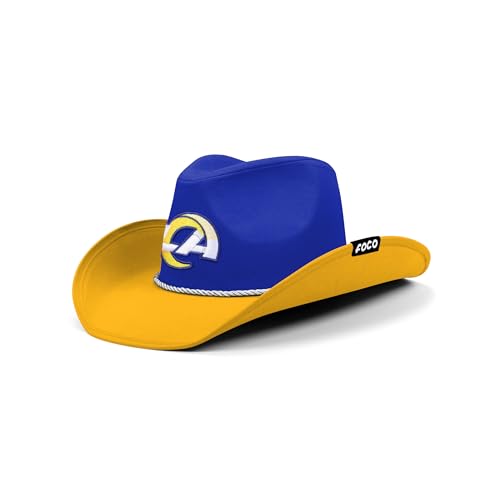 FOCO Los Angeles Rams NFL Two Tone Cowboy Hat Team Color