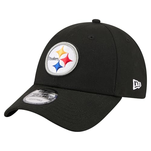 New Era Men's Black Pittsburgh Steelers Core Team 9FORTY Adjustable Hat