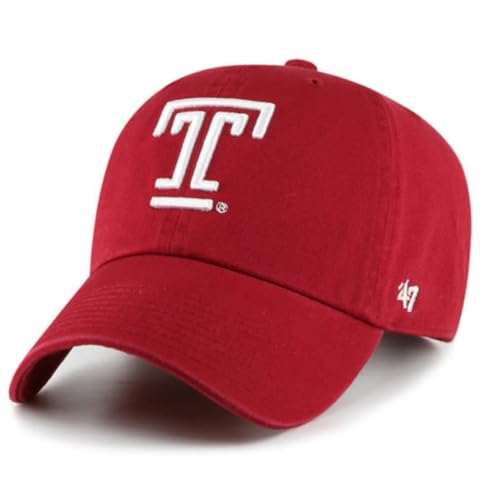 Temple Owls Clean Up Adjustable Hat - Red