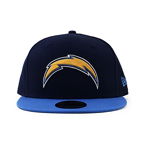 New Era Los Angeles Chargers Hat NFL Navy Powder Blue 2Tone 9FIFTY Snapback Adjustable Cap Adult One Size