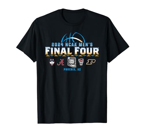 NCAA Final Four 2024 March Madness 4-Team T-Shirt