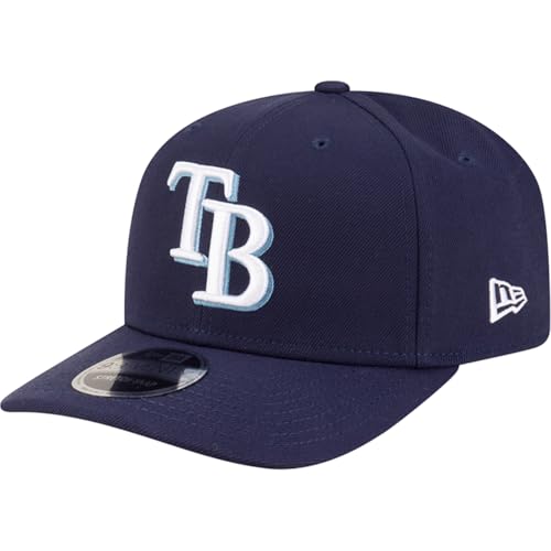 New Era Unisex-Adult MLB Player Replica 9SEVENTY Baseball Team Color Stretch Adjustable Snapback Hat One Size Fits All (US, Alpha, One Size, Blue, Tampa Bay Rays)