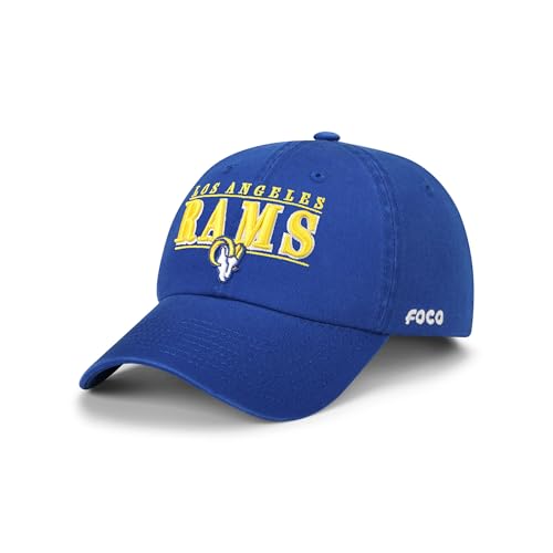 FOCO Los Angeles Rams NFL Signature Bars Casual Cap - Royal