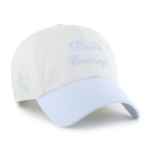 47 Women's White Dallas Cowboys Gelato Two-Tone Clean Up Adjustable Hat
