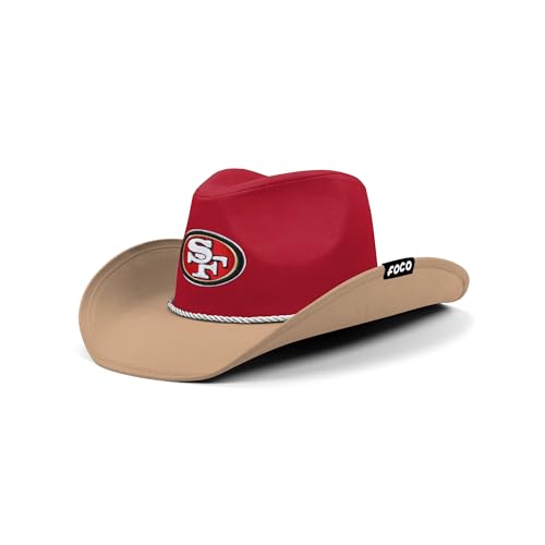 FOCO San Francisco 49ers NFL Two Tone Cowboy Hat Team Color
