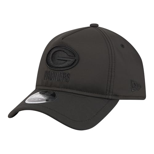 New Era Men's Black Green Bay Packers Apex 9FORTY Adjustable Hat