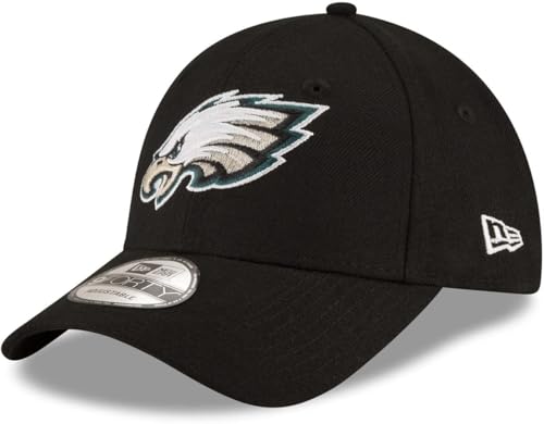 New Era NFL The League 9FORTY Adjustable Hat Cap One Size (US, Alpha, One Size, Philadelphia Eagles - Black)