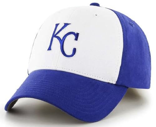 Fan Favorite KC Royals MVP White Blue Hat Cap Adult Men's Adjustable