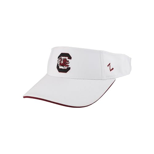Zephyr Standard NCAA Officially Licensed Visor Impact, White, One Size