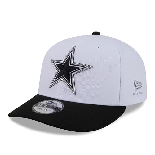 New Era Men's White/Black Dallas Cowboys 2026 NFL Draft Pre-Curved 9FIFTY Snapback Hat