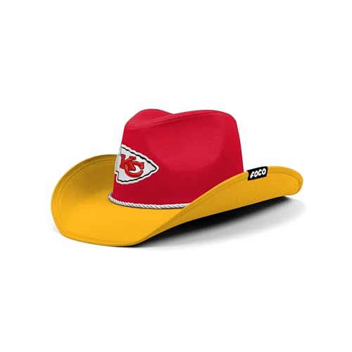 FOCO Kansas City Chiefs NFL Two Tone Cowboy Hat Team Color