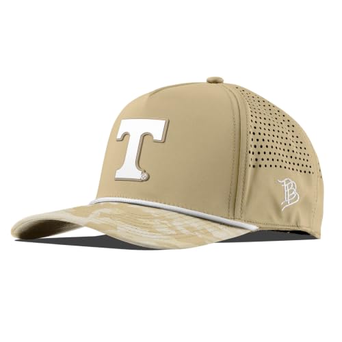 Branded Bills University of Tennessee Volunteers Curved 5 Panel Hat for Men, Adjustable Baseball Cap Desert/Camo