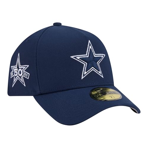 New Era Men's Navy Dallas Cowboys A-Frame 59FORTY Fitted Hat