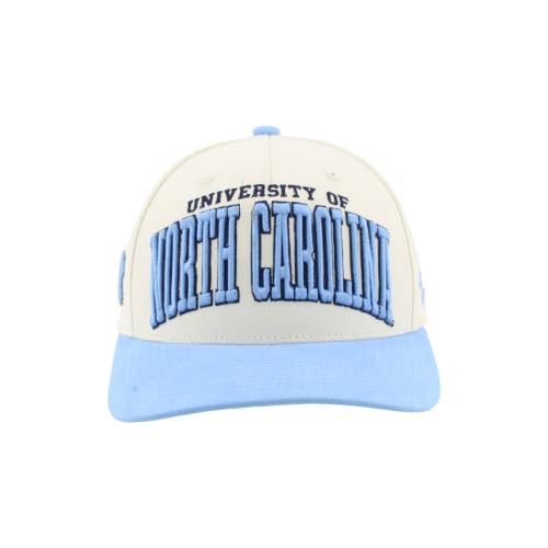 North Carolina Tar Heels NCAA Officially Licensed Adjustable Snapback Hat Marquee Superstar Ivory