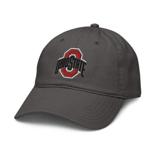 Ohio State Buckeyes Icon Gray Officially Licensed Adjustable Baseball Hat