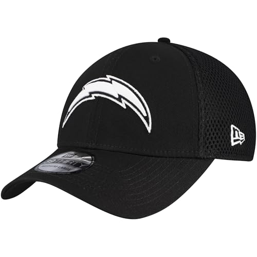 New Era Men's Black Los Angeles Chargers Main Neo 39THIRTY Flex Hat