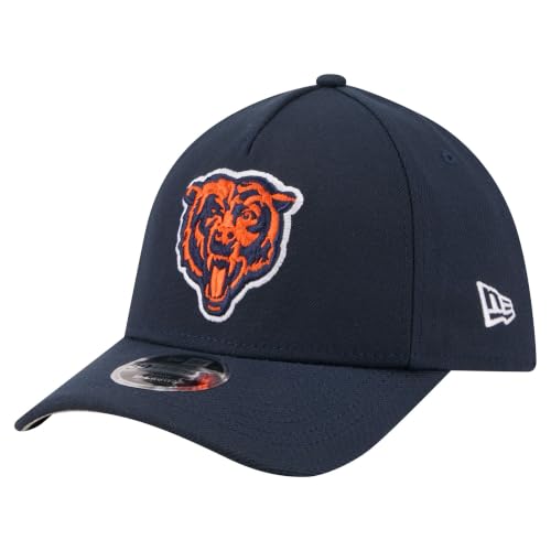 New Era Men's Navy Chicago Bears 39THIRTY M-Crown A-Frame Stretch Hat