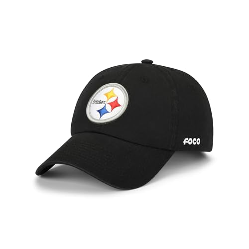 FOCO Pittsburgh Steelers NFL Primary Logo Casual Cap - Black