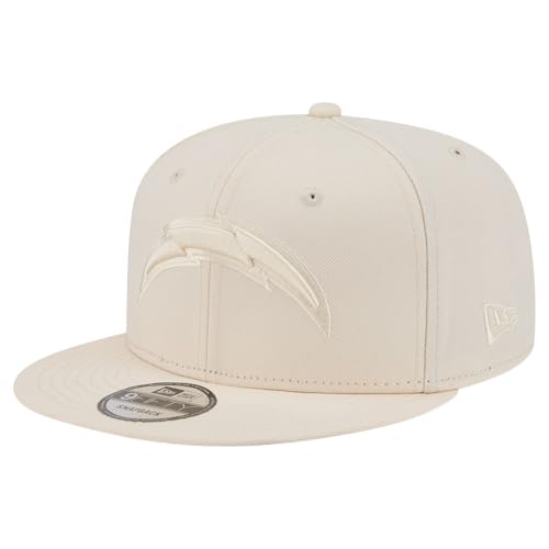 New Era Men's Cream Los Angeles Chargers Color Pack 9FIFTY Snapback Hat