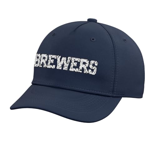 Brewers Adjustable Printed Baseball Hat, Navy Blue
