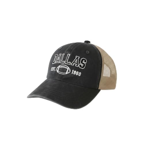 City Football Vintage Embroidery Hat Woman Man Adjustable Baseball Cap Hat Snapback Cap Dad Hat for Football Fans Gifts