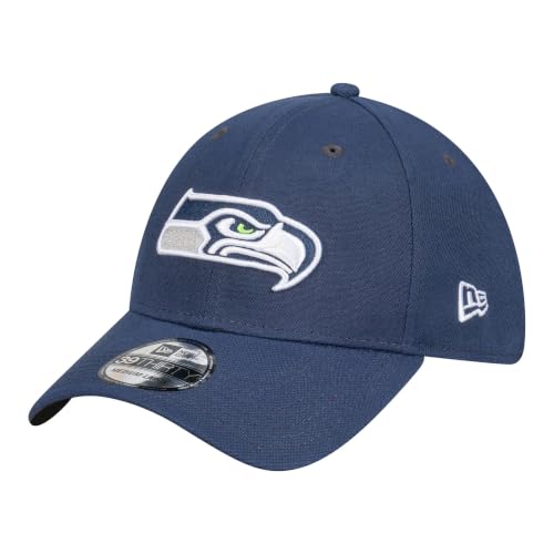 New Era Men's College Navy Seattle Seahawks Core Team 39THIRTY Flex Hat