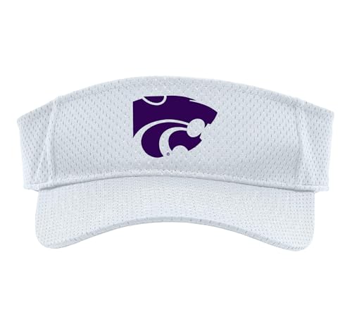 Kansas State Wildcats | Official NCAA University | MMKST06 Sport Sun Visor, Adult, One Size, White