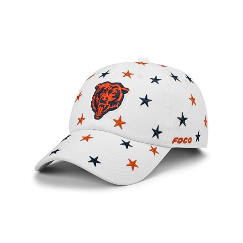 FOCO Chicago Bears NFL Star Spangled Casual Cap Multicolor