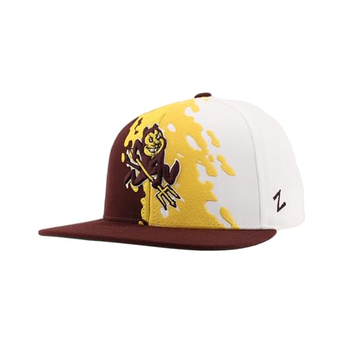 Arizona State Sun Devils NCAA Officially Licensed Hat Flat Snapback Z11 Retro Paintbrush
