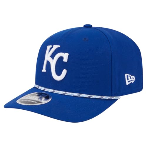 New Era Unisex-Adult MLB Team Color Gameday Multi Rope 9SEVENTY Baseball Stretch Adjustable Snapback Hat One Size Fits All - Blue - Kansas City Royals