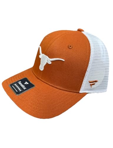 Texas Longhorns Orange Baseline Trucker Snapback Adjustable Hat
