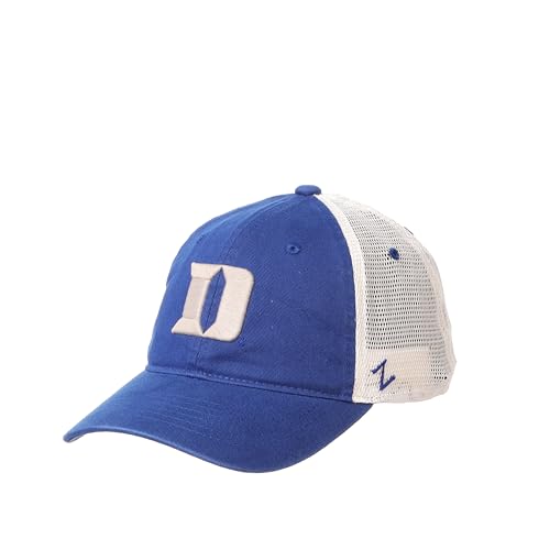 Zephyr NCAA Duke Blue Devils Mens University Relaxed Hat - NCAA Trucker Mesh Snapback Cap