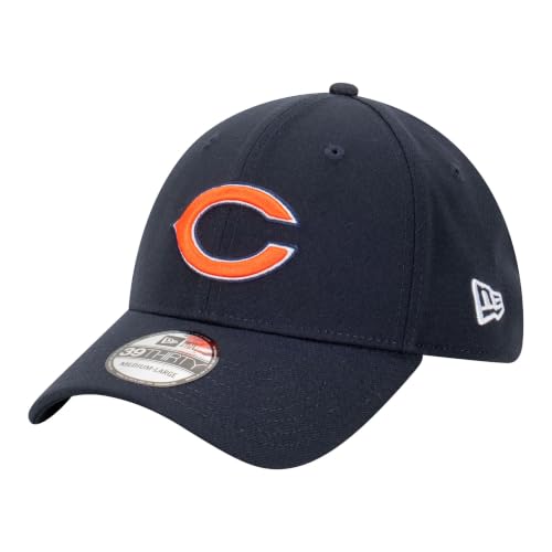 New Era Men's Navy Chicago Bears Core Team 39THIRTY Flex Hat