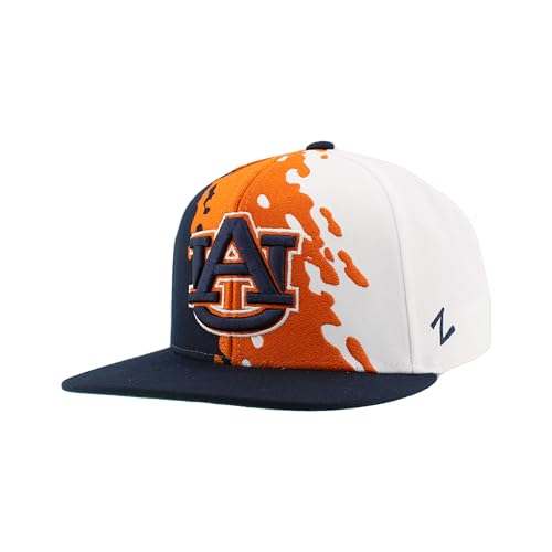 Auburn Tigers NCAA Officially Licensed Hat Flat Snapback Z11 Retro Paintbrush