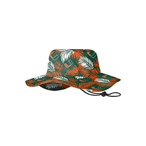 FOCO Miami Hurricanes Floral Boonie Hat
