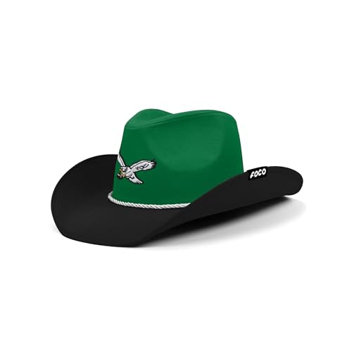 FOCO Philadelphia Eagles NFL Kelly Green Two Tone Cowboy Hat