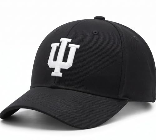 Indiana University Hoosiers Black MVP Hat with Striking White IU Logo