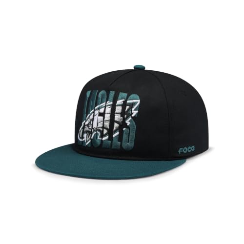 FOCO Philadelphia Eagles NFL Cut Logo Primetime RF Cap Black