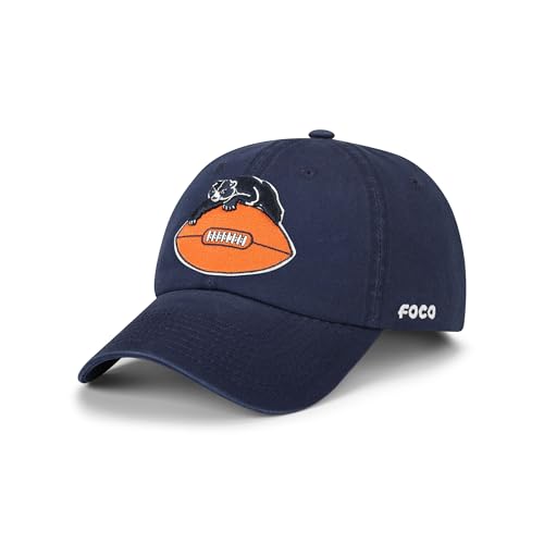 FOCO Chicago Bears NFL Retro Logo Casual Cap - Navy