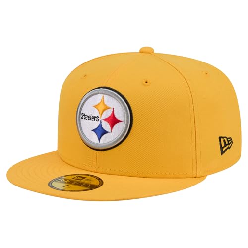 New Era Men's Gold Pittsburgh Steelers 59FIFTY Fitted Hat