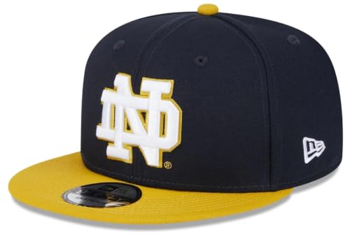 New Era College NCAA Men's 9FIFTY Two Tone Adjustable Snapback Hat (US, Alpha, One Size, Notre Dame Fighting Irish)