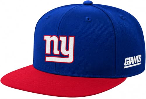 NFL Kids Youth 8-20 Official 2-Tone Snapback Hat Cap One Size (US, Alpha, One Size, New York Giants)