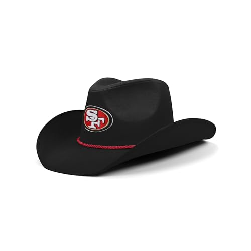 FOCO San Francisco 49ers NFL Black Cowboy Hat