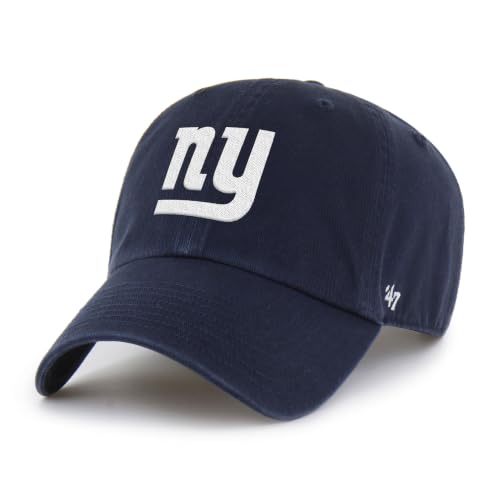 47 Men's Navy New York Giants Throwback Clean Up Adjustable Hat