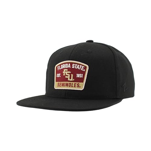 ZHATS Standard NCAA Officially Licensed Hat Flat Snapback Z11 Switchback Black